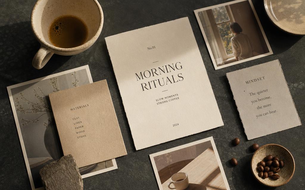 Moodboard for the visual direction